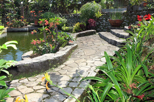 Bigstock_ 22112698 - Beautiful natural garden with pond